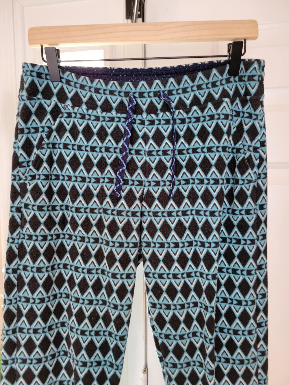 Patagonia Synchilla Aztec Tribal Geometric Diamond Pattern Fleece Pants, Size S - Picture 2 of 8